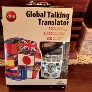 NYRUS Global Talking Translator 12 International Languages Model LT12-open box